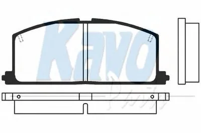 Комплект тормозных колодок, дисковый тормоз MK KASHIYAMA KAVO PARTS купить