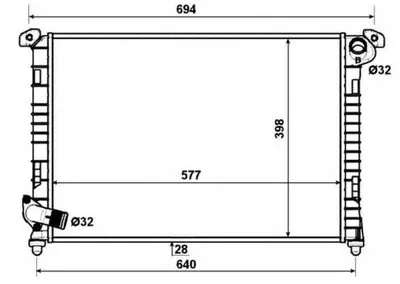 Радиатор, охлаждение двигателя EASY FIT NRF купить