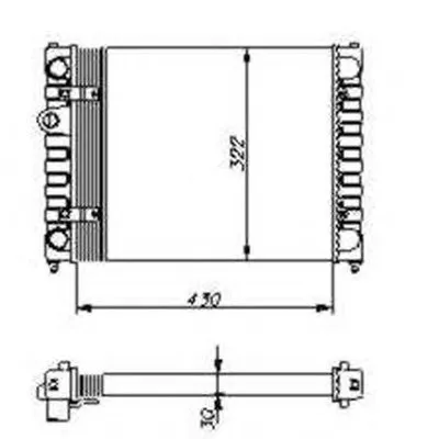 Радиатор, охлаждение двигателя NRF купить