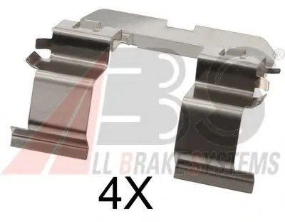 Комплектующие, колодки дискового тормоза A.B.S. купить