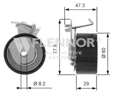 Натяжной ролик, ремень ГРМ FLENNOR купить