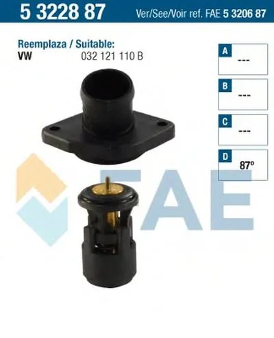 Термостат, охлаждающая жидкость FAE купить