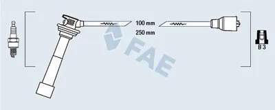 Комплект проводов зажигания FAE купить