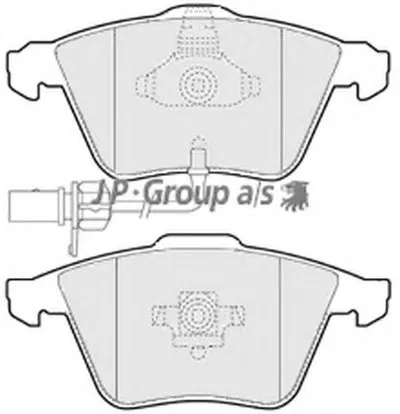Комплект тормозных колодок, дисковый тормоз QH JP GROUP купить