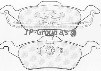 Комплект тормозных колодок, дисковый тормоз QH JP GROUP купить