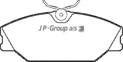 Комплект тормозных колодок, дисковый тормоз QH JP GROUP купить