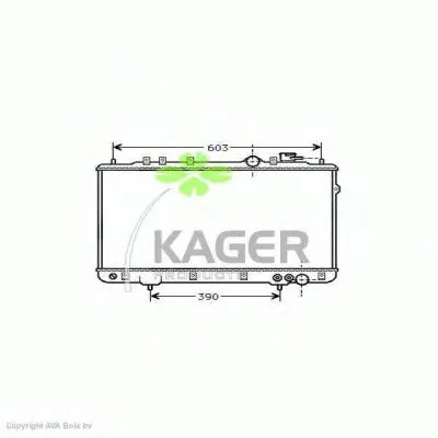 Радиатор, охлаждение двигателя KAGER купить