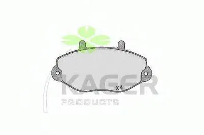 Комплект тормозных колодок, дисковый тормоз KAGER купить