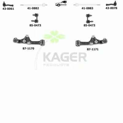 Подвеска колеса KAGER купить