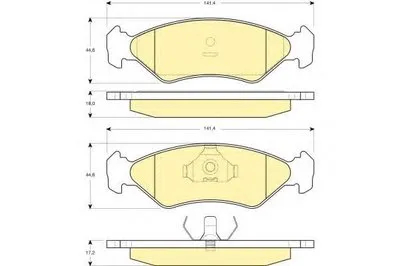 Комплект тормозных колодок, дисковый тормоз GIRLING купить
