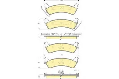 Комплект тормозных колодок, дисковый тормоз GIRLING купить