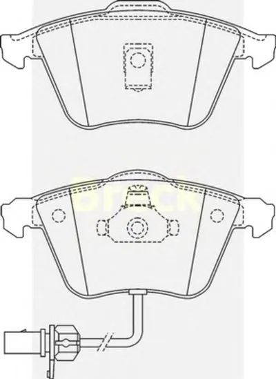 Комплект тормозных колодок, дисковый тормоз BRECK купить