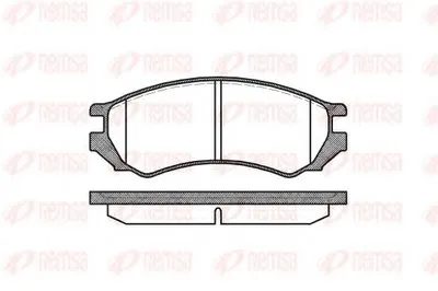 Комплект тормозных колодок, дисковый тормоз KAWE купить