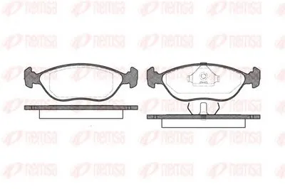 Комплект тормозных колодок, дисковый тормоз KAWE купить