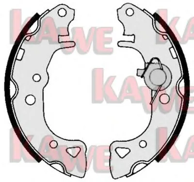 Комплект тормозных колодок KAWE купить