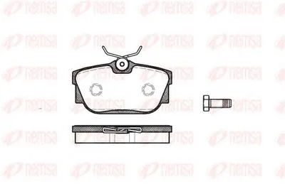 Комплект тормозных колодок, дисковый тормоз KAWE купить