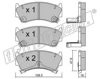 Комплект тормозных колодок, дисковый тормоз fri.tech. купить