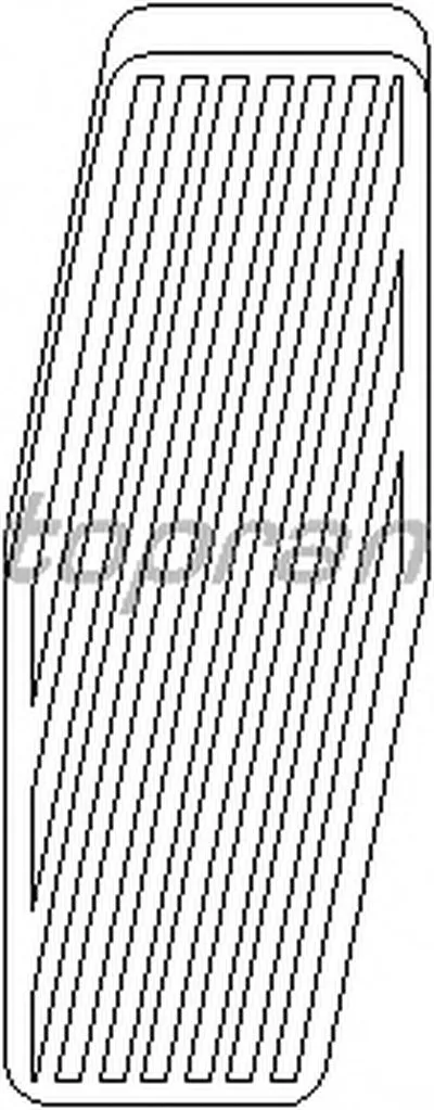 Накладка на педаль, педаль акселоратора TOPRAN купить