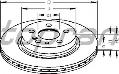 Тормозной диск TOPRAN купить