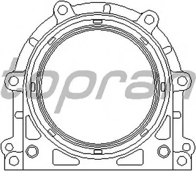 Уплотняющее кольцо, коленчатый вал TOPRAN купить