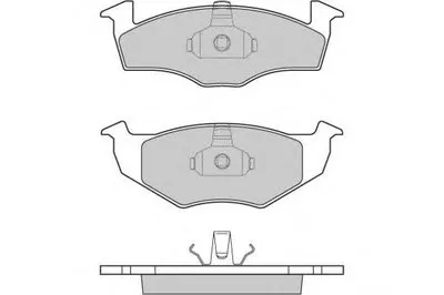 Комплект тормозных колодок, дисковый тормоз E.T.F. купить