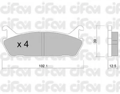 Комплект тормозных колодок, дисковый тормоз CIFAM купить