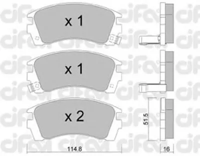 Комплект тормозных колодок, дисковый тормоз CIFAM купить