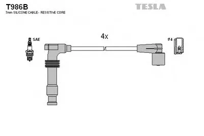 Комплект проводов зажигания alternative TESLA купить