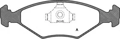 Комплект тормозных колодок, дисковый тормоз ADVANCE OPEN PARTS купить