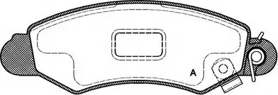 Комплект тормозных колодок, дисковый тормоз ADVANCE OPEN PARTS купить