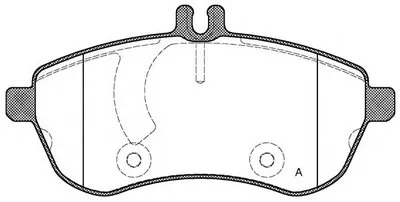 Комплект тормозных колодок, дисковый тормоз ADVANCE OPEN PARTS купить