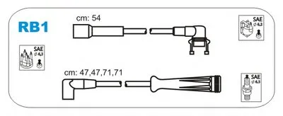 Комплект проводов зажигания JANMOR купить