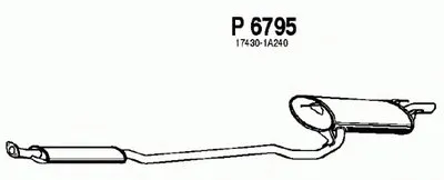 Глушитель выхлопных газов конечный FENNO купить