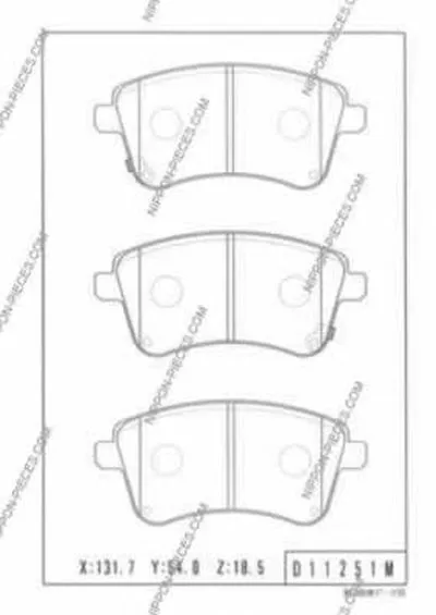 Комплект тормозных колодок, дисковый тормоз NPS купить