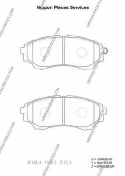 Комплект тормозных колодок, дисковый тормоз NPS купить
