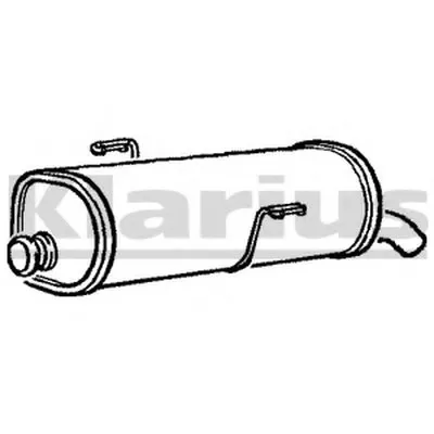 Глушитель выхлопных газов конечный KLARIUS купить