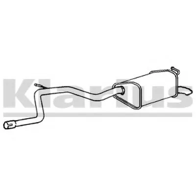 Глушитель выхлопных газов конечный KLARIUS купить