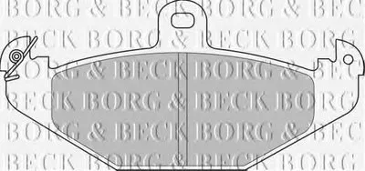 Комплект тормозных колодок, дисковый тормоз BORG & BECK купить
