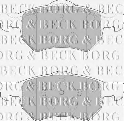 Комплект тормозных колодок, дисковый тормоз BORG & BECK купить