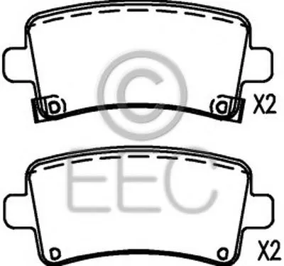 Комплект тормозных колодок, дисковый тормоз EEC купить