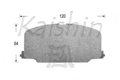 Комплект тормозных колодок, дисковый тормоз KAISHIN купить