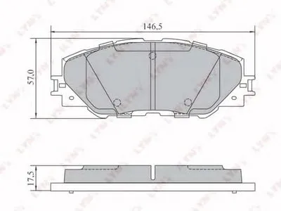 Комплект тормозных колодок, дисковый тормоз LYNXauto купить
