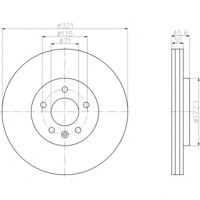 Тормозной диск PRO HELLA PAGID купить