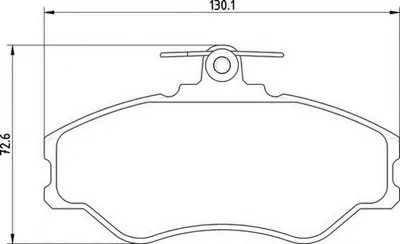 Комплект тормозных колодок, дисковый тормоз MAGNETI MARELLI купить