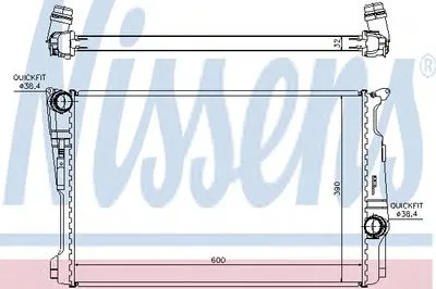Радиатор, охлаждение двигателя NISSENS купить