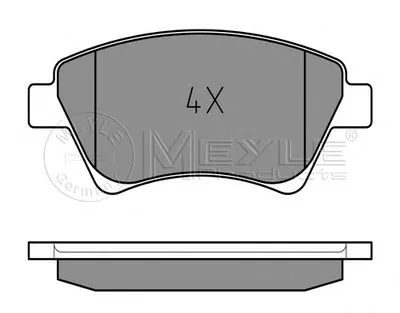Комплект тормозных колодок, дисковый тормоз PLATINUM PAD MEYLE купить