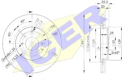 Тормозной диск ICER купить