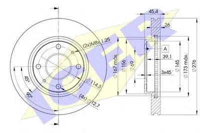 Тормозной диск ICER купить