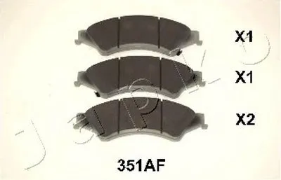 Комплект тормозных колодок, дисковый тормоз JAPKO купить