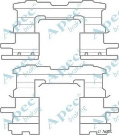 Комплектующие, тормозные колодки APEC braking купить